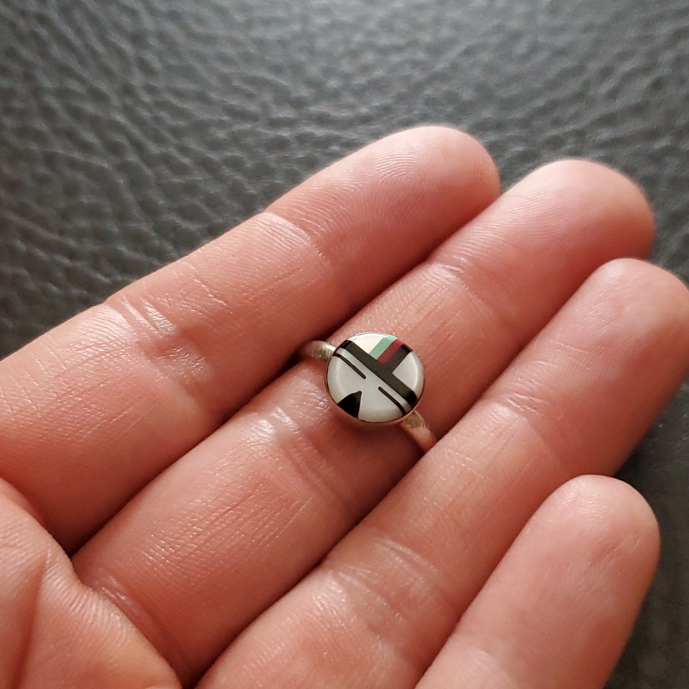 Sterling silver Zuni ring- size 7